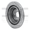 Dynamic Friction Co BRAKE ROTOR DRILLED AND SLOTTED SILVER 631-13019L - alternate 5